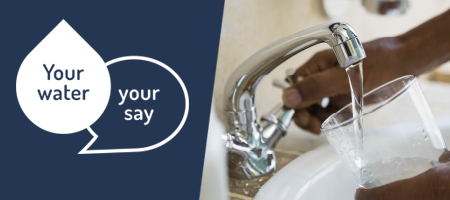 promotional banner for your water your say