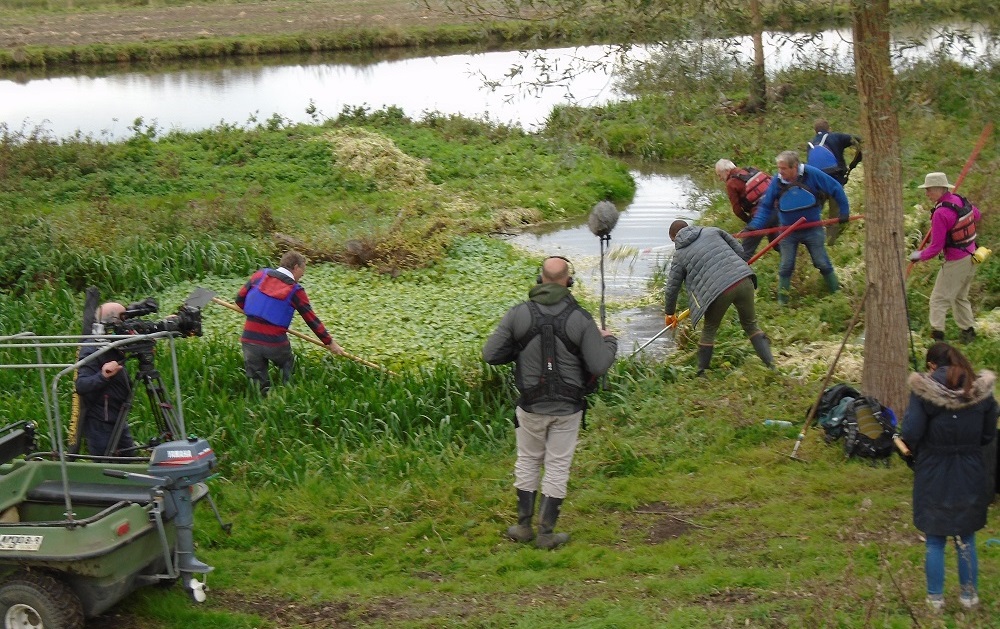 "Photo showing the Countryfile team filming (© David Brooks)