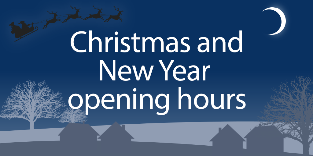 Christmas opening hours