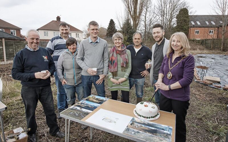 Launch of the scheme with the Mayor of Lichfield City Council