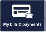 Graphic showing "Bills and Payments"