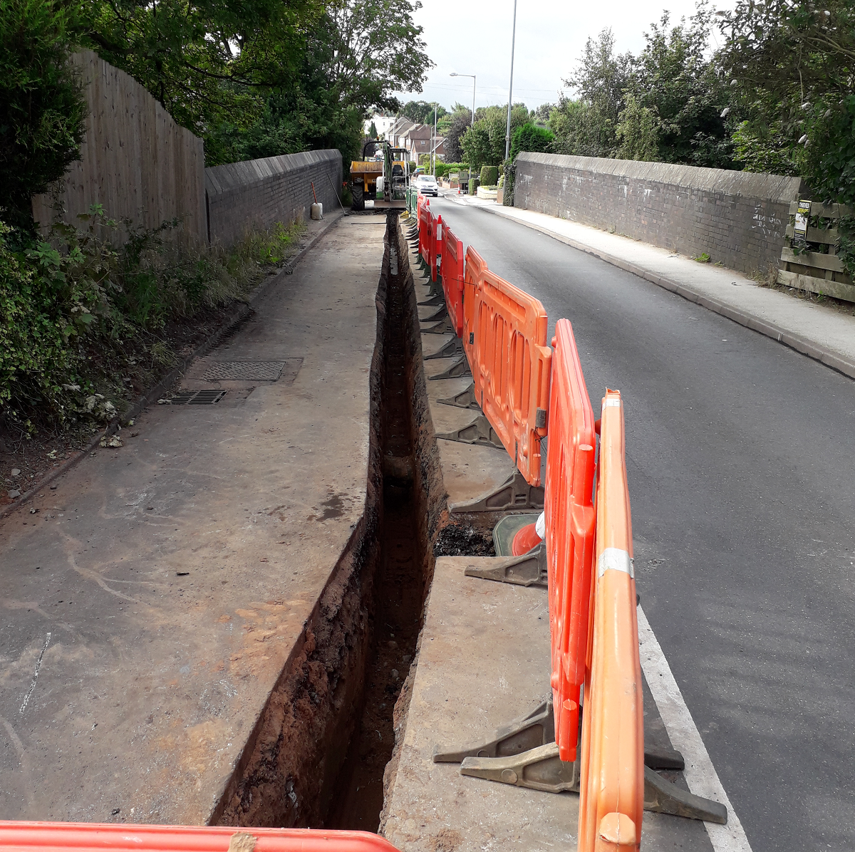 Photo of bridge works in Aldridge