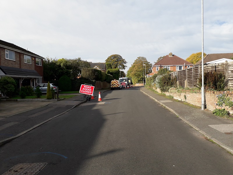 Progress on water mains upgrade for Aldridge