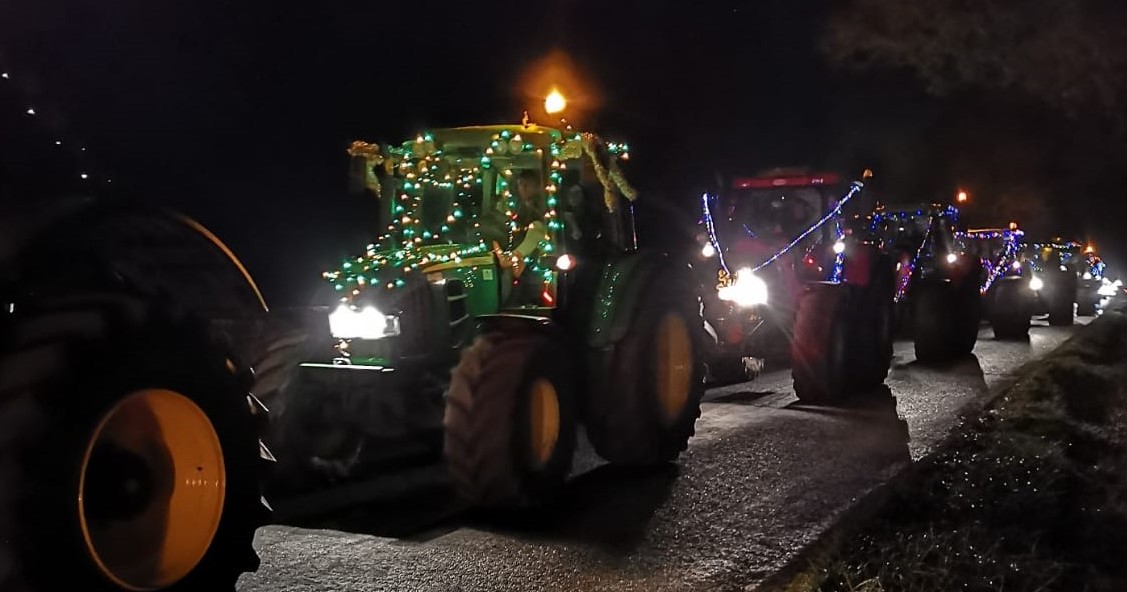 Photo of Christmas tractor run