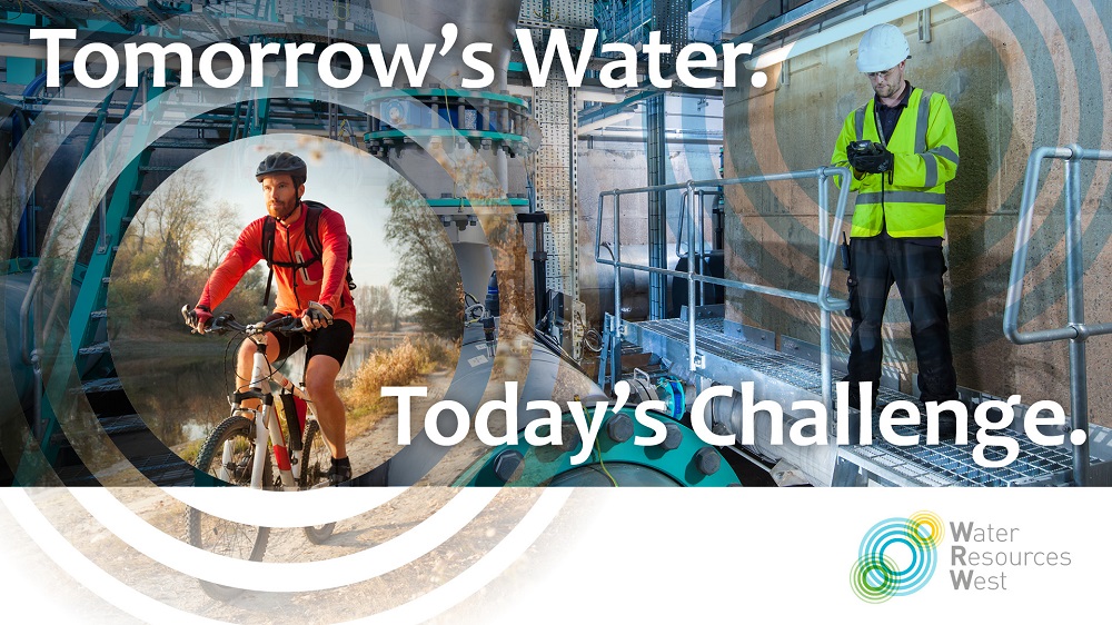 Graphic stating "Tomorrow's water today's challenge"