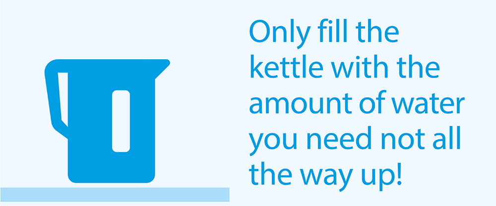 Save £11 by only filling the kettle with the water you need