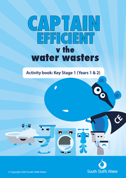 Image of captain efficient v the water wasters key stage 1 activity book